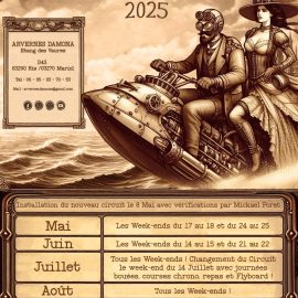 Calendrier JetSki 2025