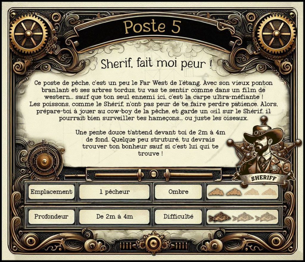 Présentation du poste de pêche N°5