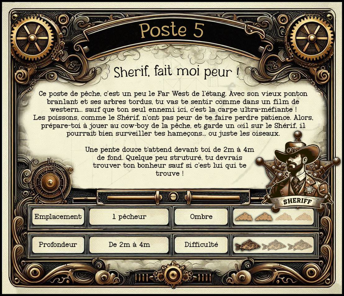 Description du poste de pêche N°5