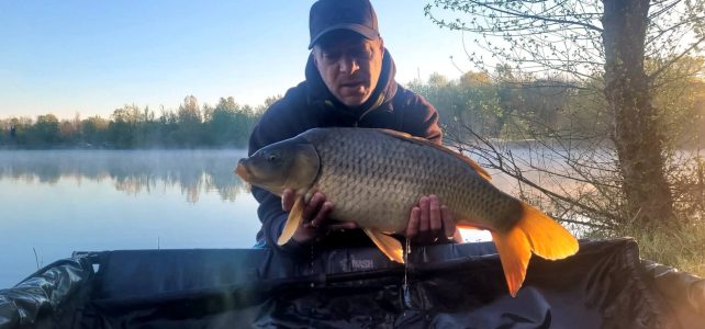 Session pêche intense malgré des conditions difficiles à l’Étang des Arvernes Damona !